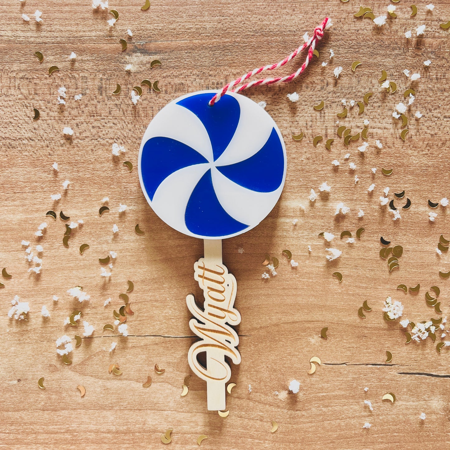 Sucette de Noël à personnaliser