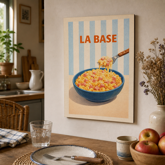 Affiche en bois - La base