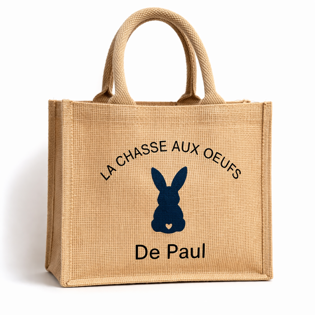 Sac en jute enfant - spécial Pâques
