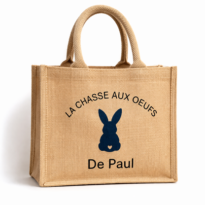 Sac en jute enfant - spécial Pâques