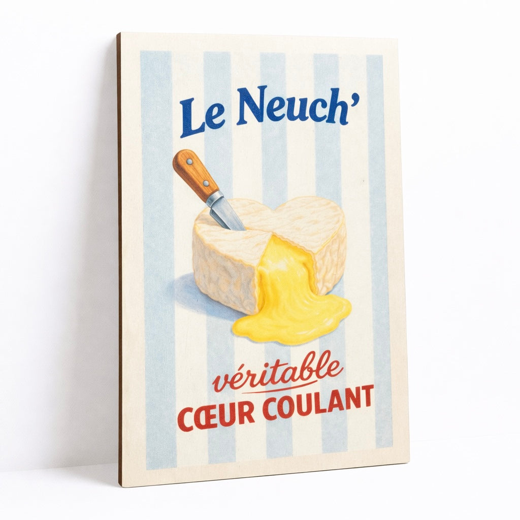 Affiche en bois - Le Neuch'