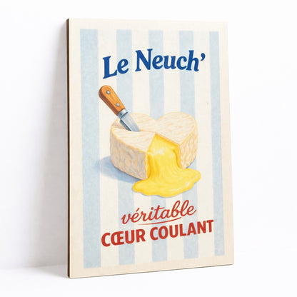 Affiche en bois - Le Neuch'