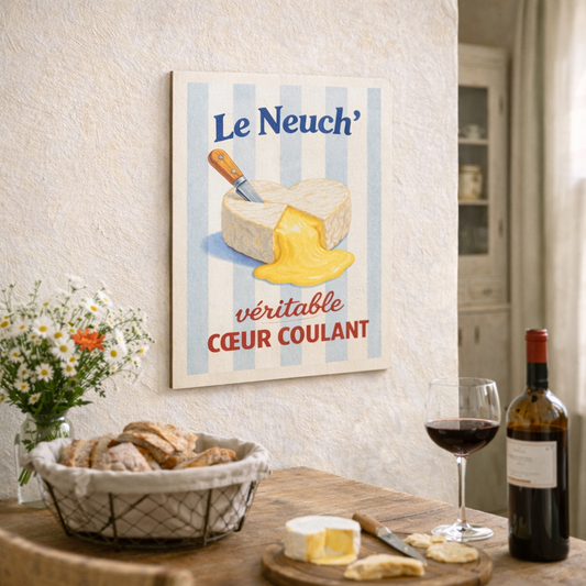 Affiche en bois - Le Neuch'