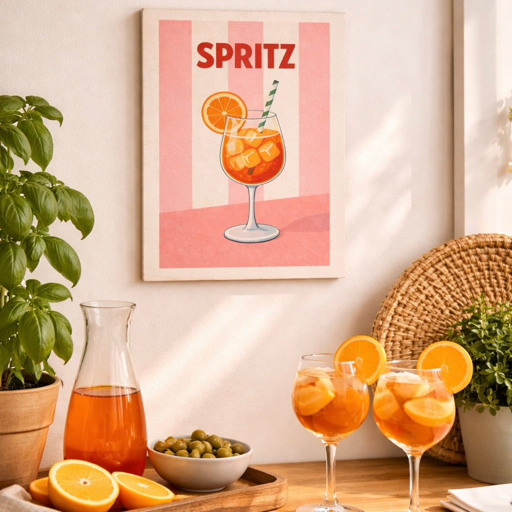 Affiche en bois - Spritz