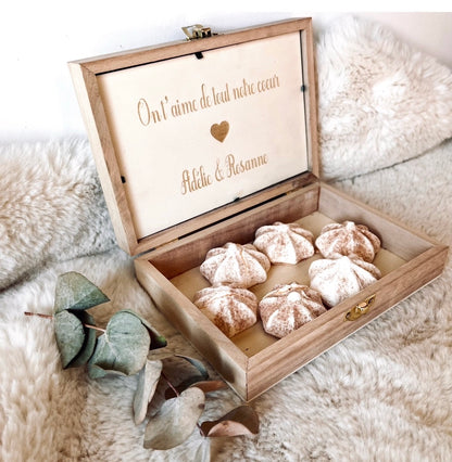 Boîte cœur bois personnalisable