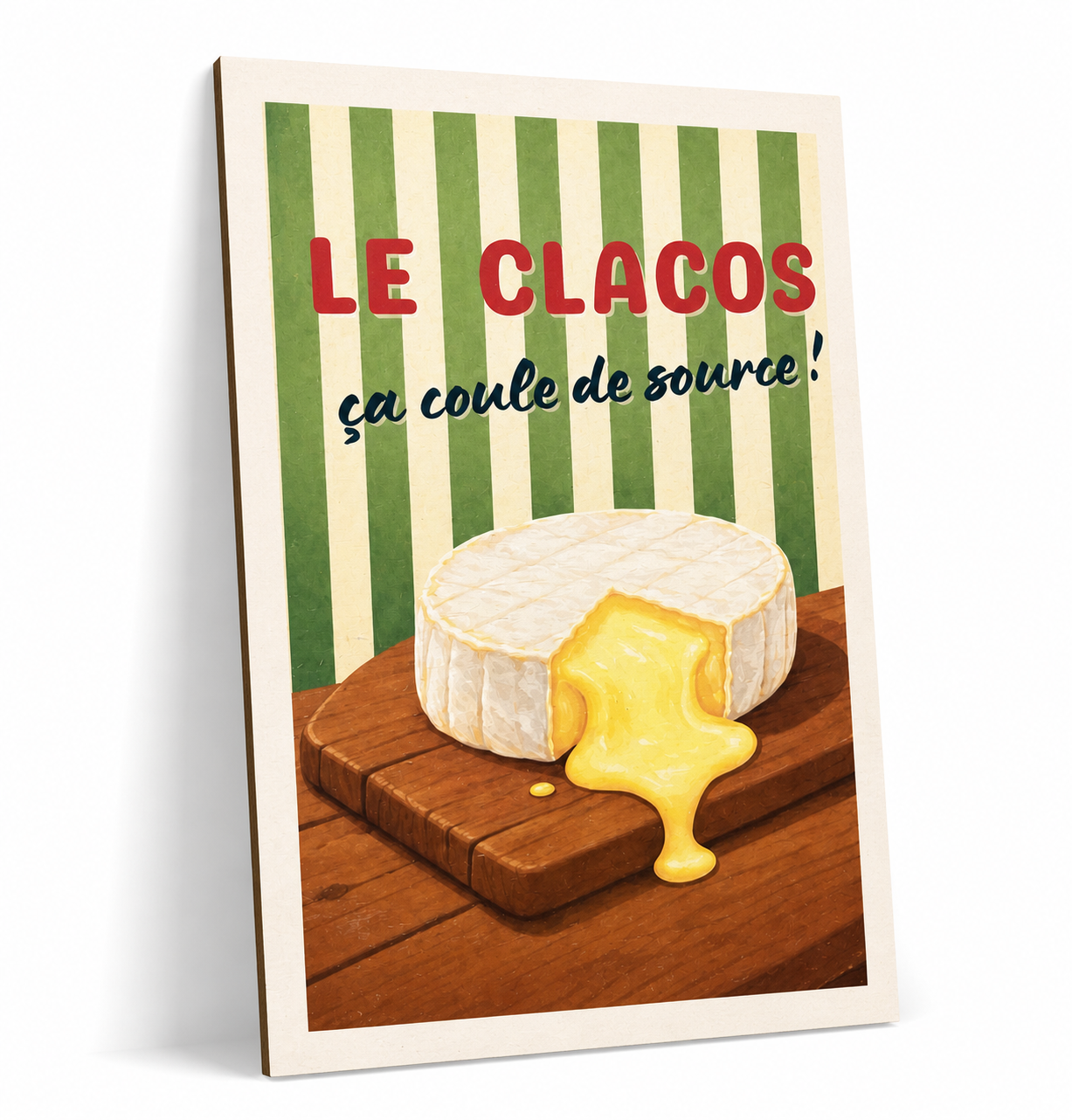 Affiche en bois - Le clacos