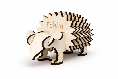 Lot de dessous de verres en bois avec support personnalisable