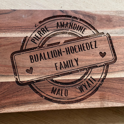 Planche de service en acacia personnalisable (XXL)