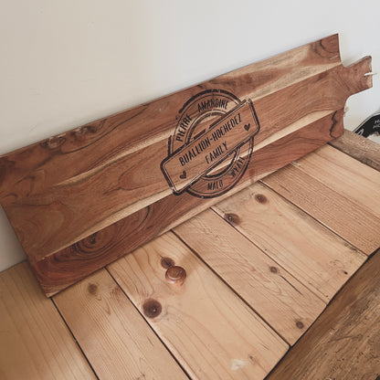 Planche de service en acacia personnalisable (XXL)