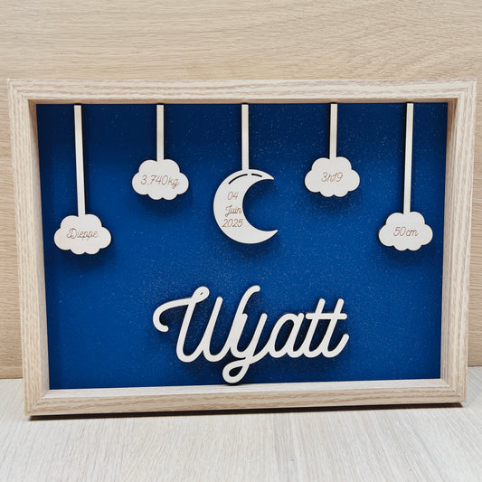 Cadre de naissance personnalisé