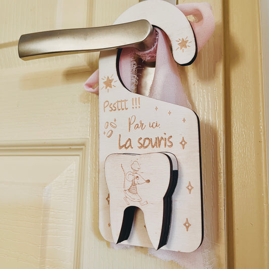Accroche-porte petite souris personnalisé