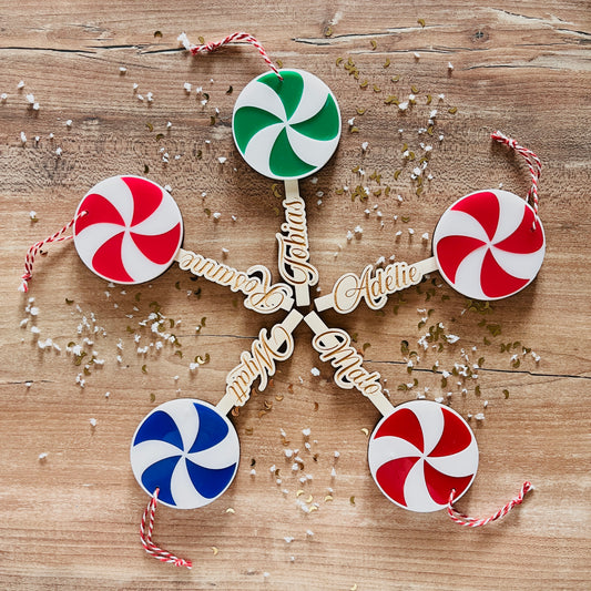 Sucette de Noël à personnaliser