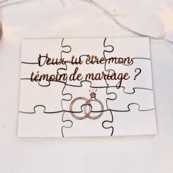 puzzle annonce témoin mariage